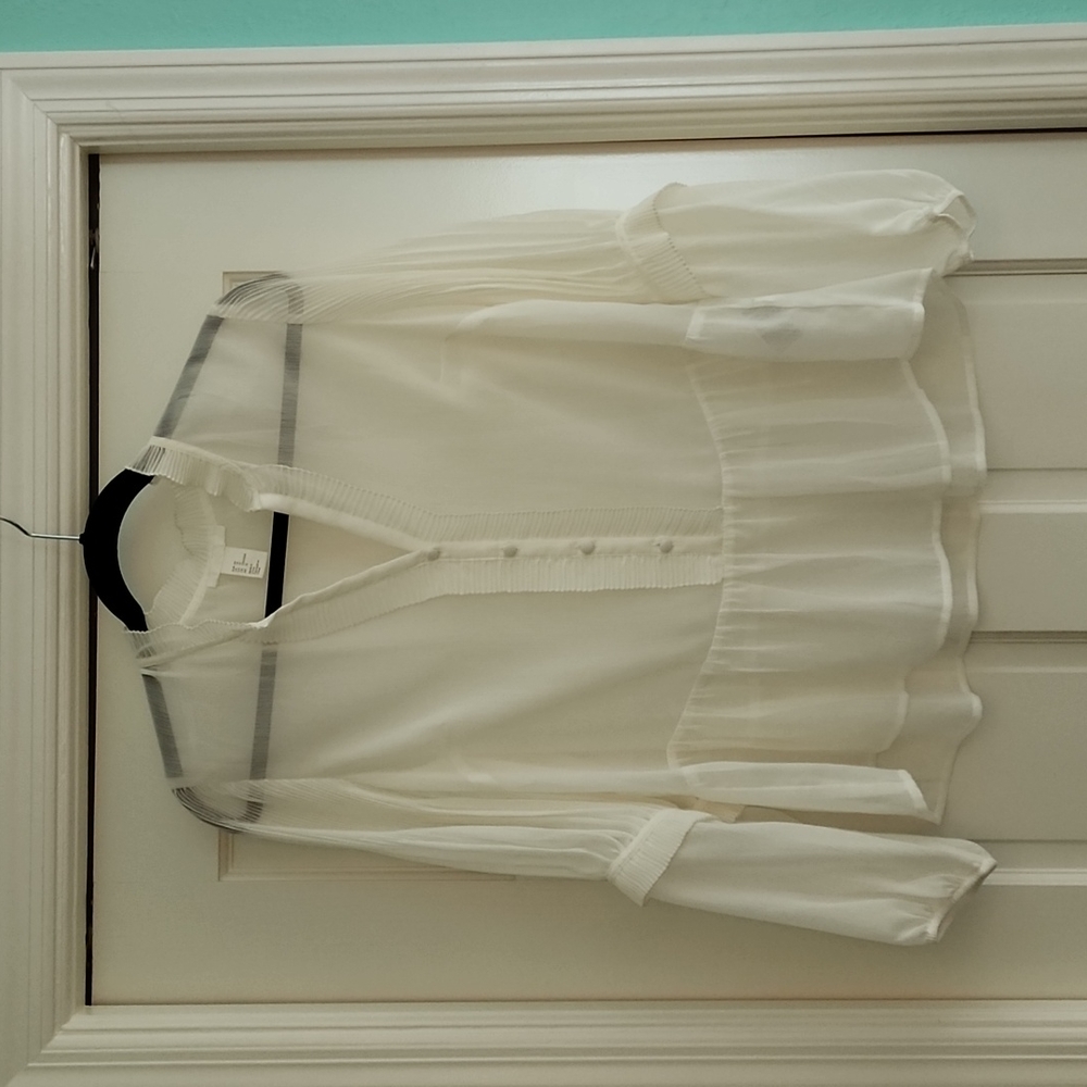H&M Ivory Blouse Size 12